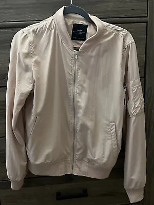 $5.99 • Buy Zara Bomber Jacket Large Pink 
