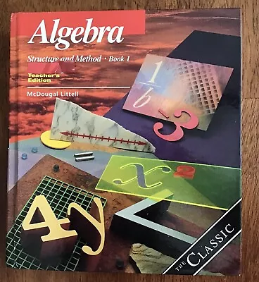 Algebra Structure And Method Book 1 Teachers Edition Dolciani Mcdougal Houghton  • $149.99