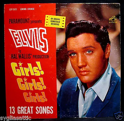 ELVIS PRESLEY-GIRLS! GIRLS! GIRLS!-Soundtrack Album-RCA #LSP 2621-LIVING STEREO • $129.99