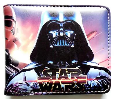 £11.89 • Buy STAR WARS WALLET Purse Darth Vader Storm TROOPER Card Zip Pocket Id Window