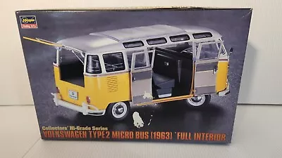 Hasegawa 51048 1:24 1963 Volkswagen Type 2 Micro Bus Full Interior Model Kit • $29.99