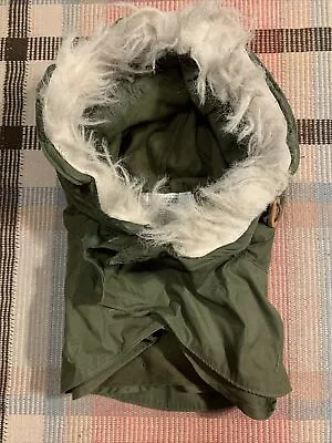 1983 US Army M65 Military Extreme Cold Weather Parka Ruff Fur Snorkel Hood New! • $19.95