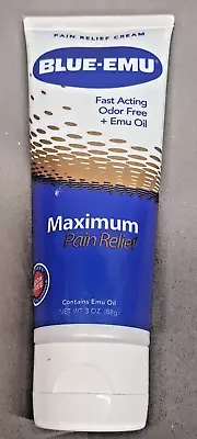$12.99 • Buy BLUE-EMU Maximum Pain Relief CREAM 3 Oz Fast Acting Emu Oil Odor Free 07/2024