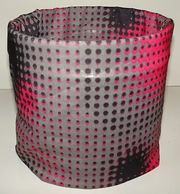 Tubular Multi Function Headwear Scarf Balaclava Beanie Cap Dots Pink Grey Black • $2.24