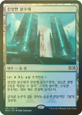 MTG RAVNICA ALLEGIANCE KOREAN FOIL - Hallowed Fountain X1 • $146.99