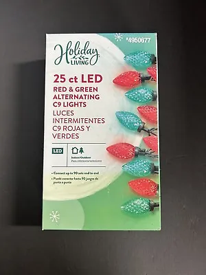 Holiday Living 25 Count 13-ft Red/Green LEF Christmas Lights - 4950677 • $14.99