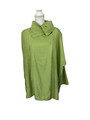 Maralyce Ferree Green Generous Fit Two Button Swing Coat Medium • $50