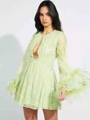 ALICE MCCALLL 'Vivienne' Mini Dress Green Size 6 BNWT RRP $879 • $99