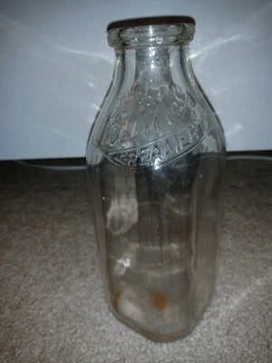 $20 • Buy Vintage Laine's Creamery Dairy Farm Quart Milk Bottle Ashtabula, Ohio OH
