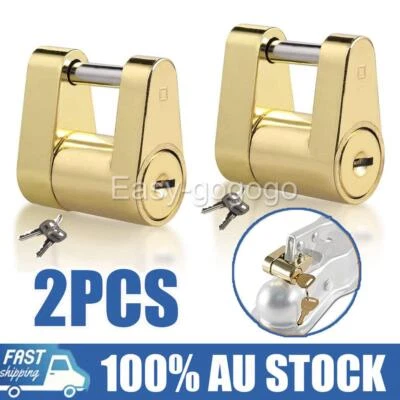 $21.95 • Buy 2x TREG HITCH PIN COUPLING LOCK TRIGG SNAP ON LATCH BALL LASER CARAVAN TRAILER