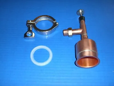 Moonshine Still Kit Topper Keg 2  X 1/2 Copper Tri Clamp Gasket Thermometer!! • $55.99