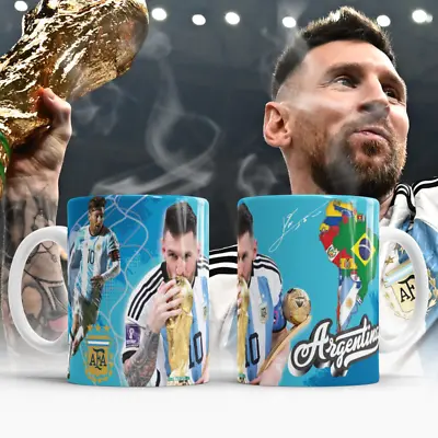 £13.50 • Buy Argentina Messi World Cup, Messi Coffee Tea Mug | Argentina Qatar 2022