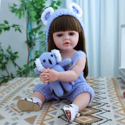 UK 22  Reborn Dolls Baby Handmade Full Vinyl Silicone Bath Newborn Doll Gifts • £39.79