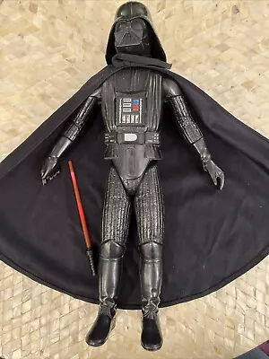 Vintage Darth Vader 1978 Star Wars 12” Inch Series 15” W/Light Saber Cape • $29.99