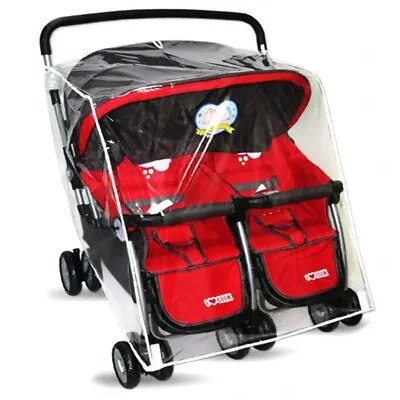 Clear Rain Cover Shield For Maclaren 2020 Twin Triumph Double Baby Strollers • $8.99