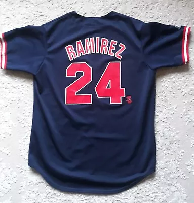 Manny Ramirez Mens Large Majestic Jersey Printed Player Name And Logo • $35