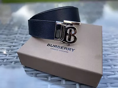 £325 • Buy Men’s BURBERRY BELT REVERSIBLE BLACK/TAN *Brand New* AUTHENTIC Rrp £430 Boxed