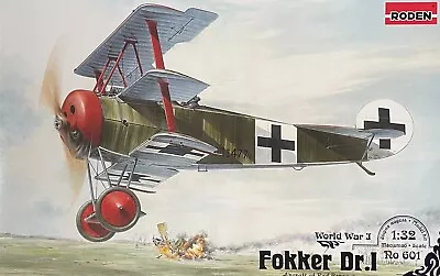 1/32 WW1 Fighter: Fokker Dr.1  Richtofen   [Germany] #601  : RODEN • $45.64