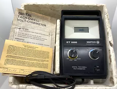 MATCO Tool USA Digital Tach Dwell Meter Engine Test Electrical Unit Volt Ohm RPM • $85