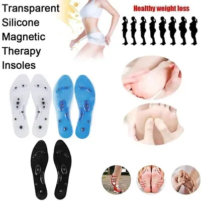 Foot Magnetic Massage Shoe Insoles Acupressure Pain Relief Reflexology Therapy  • £3.69