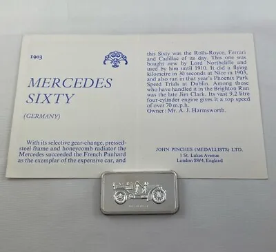 £74.96 • Buy 1903 Mercedes Sixty (Germany) - Lord Montagu Collection Of Great Car Ingots