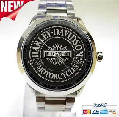 Special!! Live To Ride Harley Davidson Bikers Custom Sport Unisex Wristwathces • $23.99