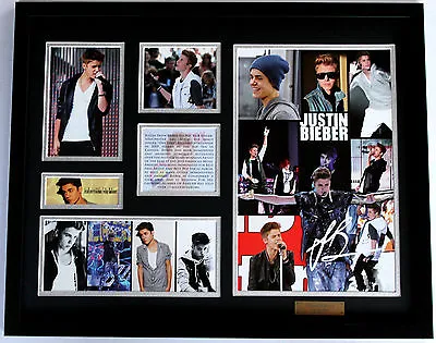$99.99 • Buy New Justin Bieber Signed Limited Edition Memorabilia Framed