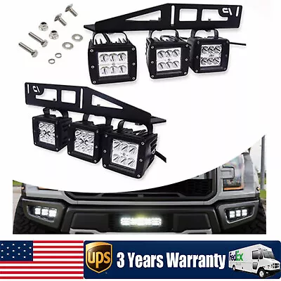 For Ford F-150 Raptor 2017-2020 LED Lower Fog Lights With Mount Bracket/Wiring • $81.70