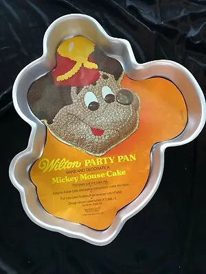 Mickey Mouse Vintage 1976 Wilton Aluminum Cake Pan/Mold Full Body 515-302 • $8