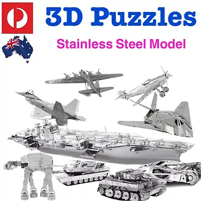 DIY 3D Metal Puzzles Model  Jigsaw  Stainless Steel • $10.69