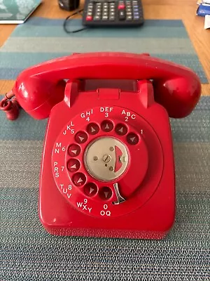 GPO 706 PXA 66/2A Telephone RED Built 1960's Vintage BT Connection Untested • £29.99