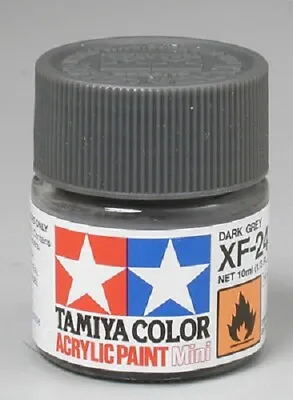 $2.90 • Buy Tamiya Acrylic XF-24 Dark Grey Paint Jar 81724