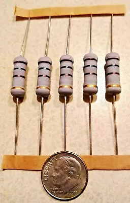 5 PCS 3Watt  Metal Oxide Film Resistors 3W Resistor 5% YOU CHOOSE VALUE  • $3.46