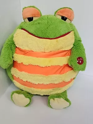 Frog Mushabelly Plush Chatter Stuffed Animal Toy Toad Fluffy • $16