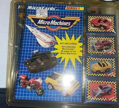 1989 Vintage MICRO MACHINES Micro Cards Kit 100 MicroCards Series 1 • $14.99