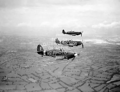 £3.99 • Buy 1942 Hawker Hurricane Spitfire Photo World War Two 2 Ww2 Aviation Raf Aircraft