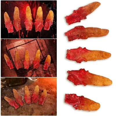 5x Halloween Decoration Props Costume Scary Outdoor Life Size Zombie Fingers • £3.43