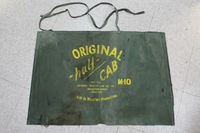 $270.04 • Buy VTG Original Half Cab Tractor Cab Co Inc Arlington Indiana Tractor Canvas Canopy
