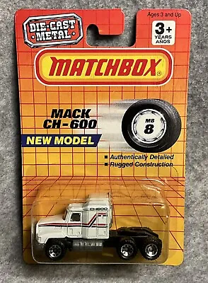 1990 Matchbox Mack CH-600 #8 - New Model • $10.25