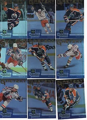 1999-00 McDonalds Wayne Gretzky For The Record Performance Pick Singles Lot $1 • $0.73