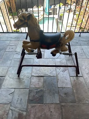 Vintage Antique  Wonder Horse  4-Springs Rocking Bouncing Horse Very Cute ❤️❤️❤️ • $105