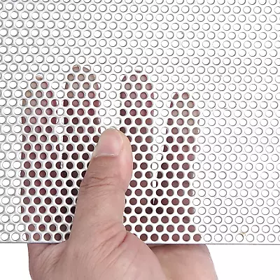 Perforated Sheet Stainless Steel Perforated Metal Sheet 11.8  X 11.8  Stainless • $22.99