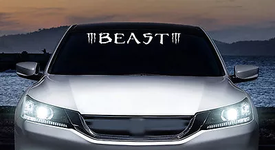 Beast With Claws Windshield Banner JDM Vinyl Decal Car Trucks • $37.67