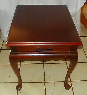 Solid Cherry Mersman End Table / Side Table With Drawer   (ET8) • $314.10