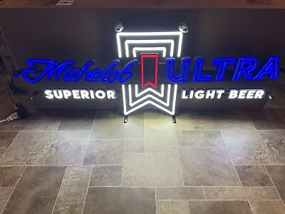 Michelob Ultra Beer Motion Moving Sequencing Giant Light Up LED Sign Game Room • $299.99