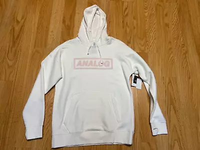 Analog Crux Pullover Fleece Hoodie Stout White Sz Medium Burton Snowboards • $186.74