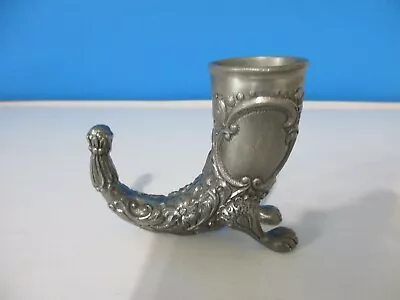 Vintage Norge Handstopt Pewter Norwegian Viking Miniature Horn Shot Glass. • $9.99