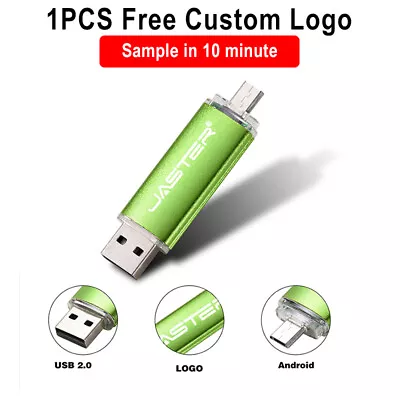 Free Logo USB Flash Drive 64GB Pen Drive Micro Pendrive OTG Usb Stick Plastic • $4.07