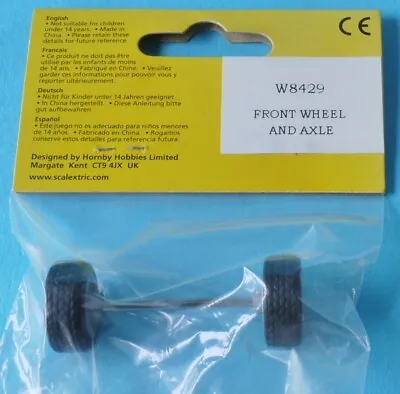 £4.99 • Buy W8429 Scalextric Spare Front Wheels + Axle For Caterham Team Taran No.88 C2345