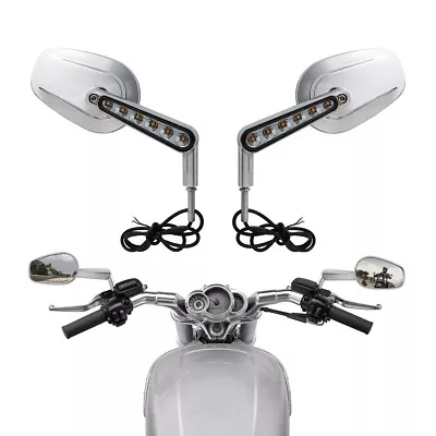 $52.99 • Buy Rearview Mirrors Muscle LED Turn Signals Fit For Harley V-Rod VRSCF 2009-2017 16